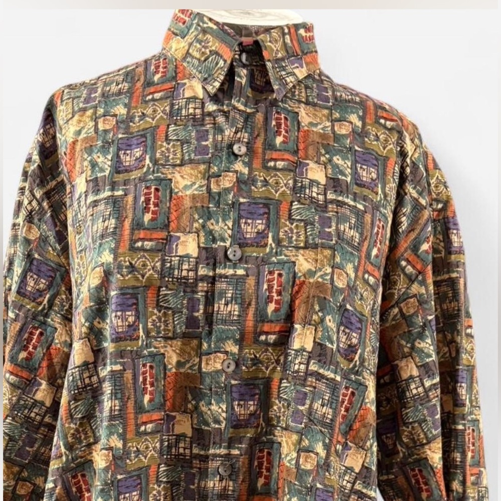 Tori Richard vintage Hawaiian Abstract Button Down Shirt
